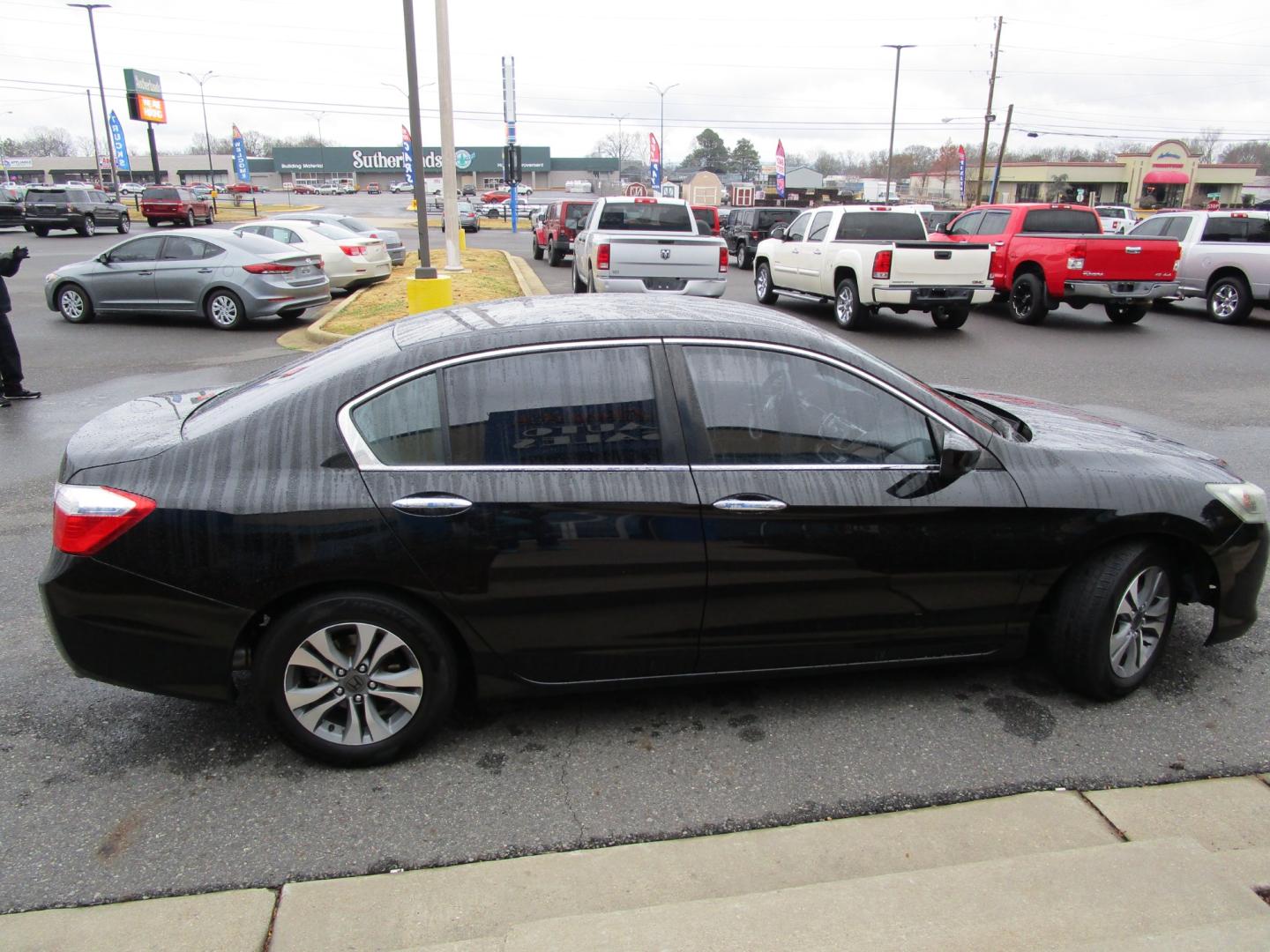 2014 BLACK Honda Accord LX Sedan CVT (1HGCR2F35EA) with an 2.4L L4 DOHC 16V engine, Continuously Variable Transmission transmission, located at 1814 Albert Pike Road, Hot Springs, AR, 71913, (501) 623-1717, 34.494228, -93.094070 - Photo#5